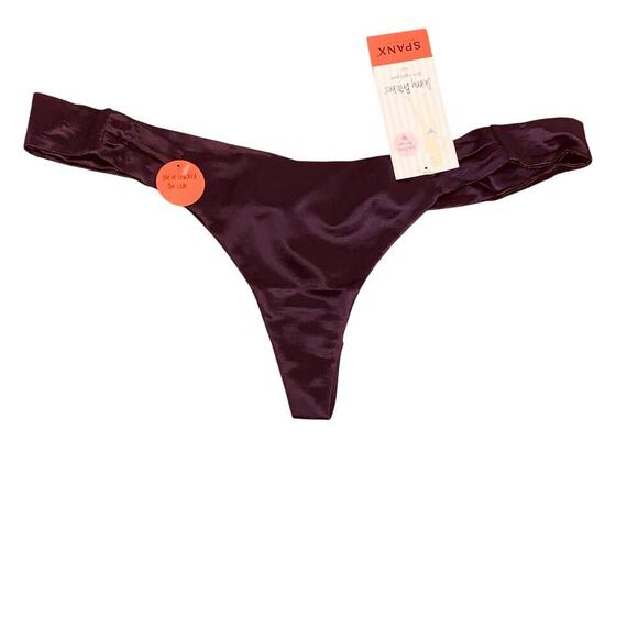 NEW SPANX  Skinny Britches Sheer Shaping Power Thong in Royal  Plum - Size S/M - Picture 3 of 9